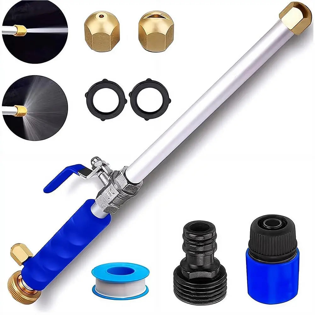 High Pressure Power Washer Wand for Car Wash Garden Hose Nozzle Watering Tool with 2 Spray Tips Jet Fan for Window Cleaning Quake