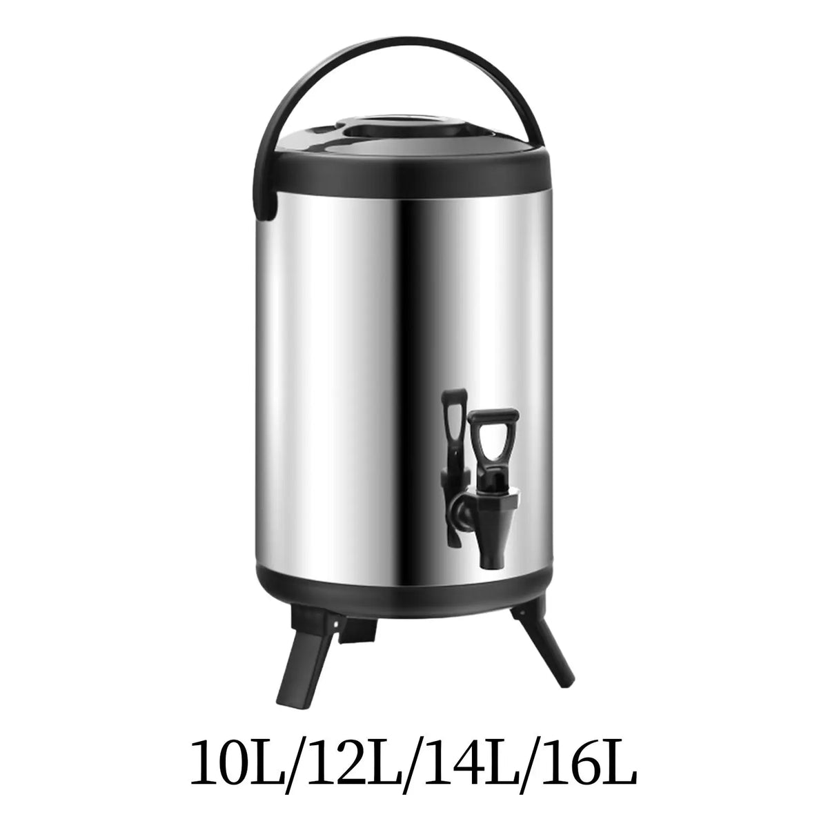 Insulated Barrel Milk Tea Bucket Large Capacity Commercial Double Walled Quake 10L