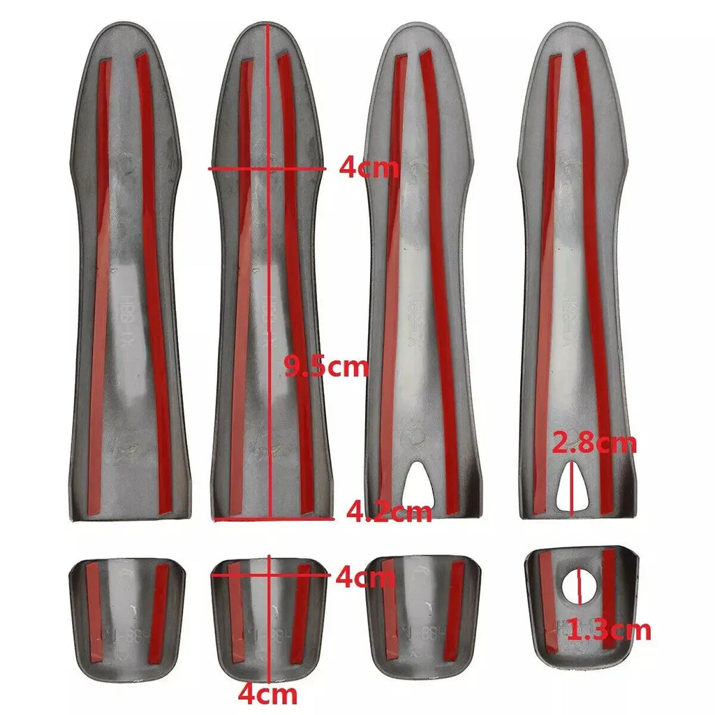 For Nissan Qashqai 2016-2019 Rogue X-Trail 2014-2017 Kicks Car Carbon Fiber Exterior Door Handle Moulding Cover Trim Sticker Quake
