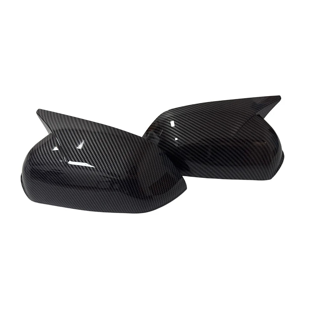 For Volkswagen VW Polo 2005-2009 Car Sticker Rearview Side Mirror Cover Wing Cap Exterior Case Trim Accessories Auto Decoration Quake Carbon Fiber Black