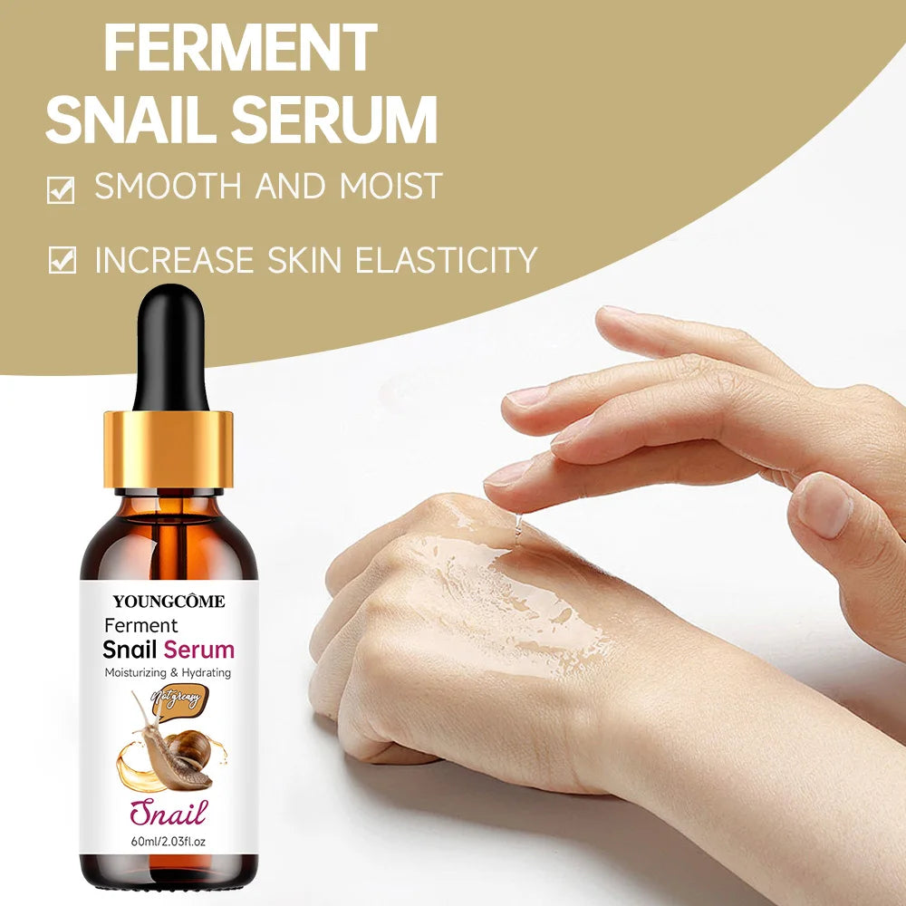 Snail Collagen Face Serum Facial Skin Care Anti-aging Wrinkle Moisturizing Whitening Firming Skin Essence Shrink Pores Korean Quake