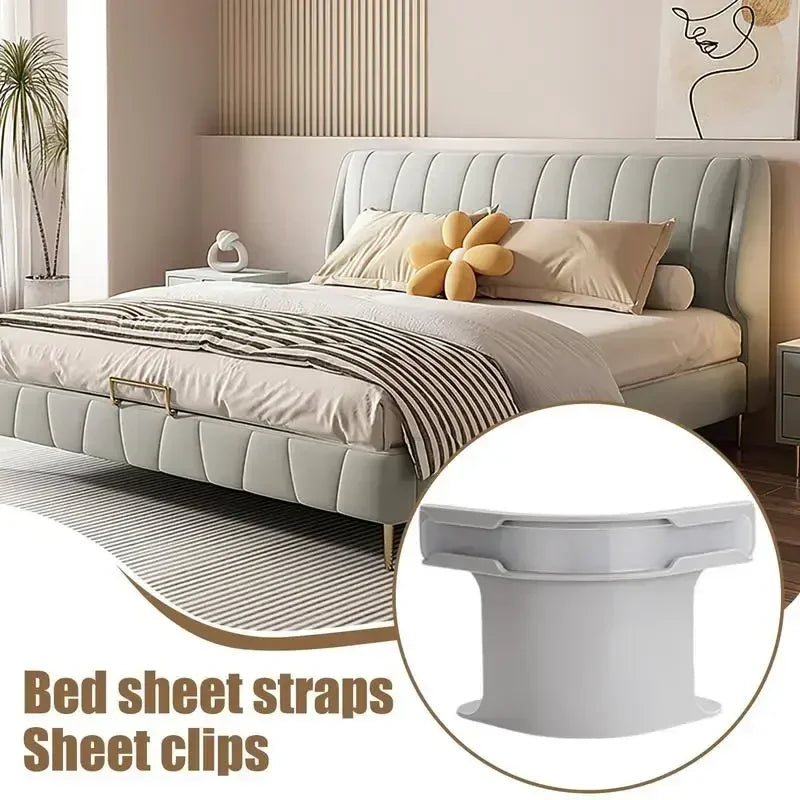 4pcs Heavy Duty Bedsheet Corner Tightener Clips High-quality materials durable and reliable Bed Sheet Grippers for Protectors Quake