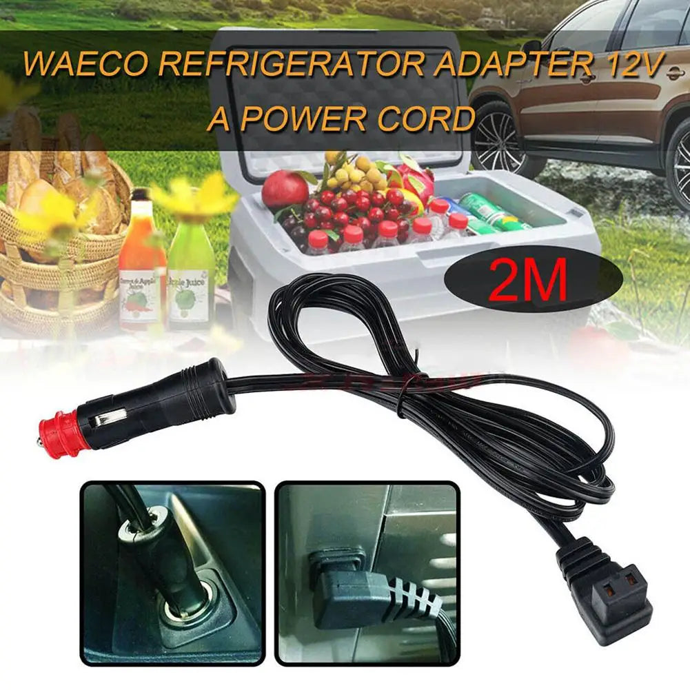 2m cable 12V connection line For WAECO compressor refrigerator CF, CDF compressor cooler Quake