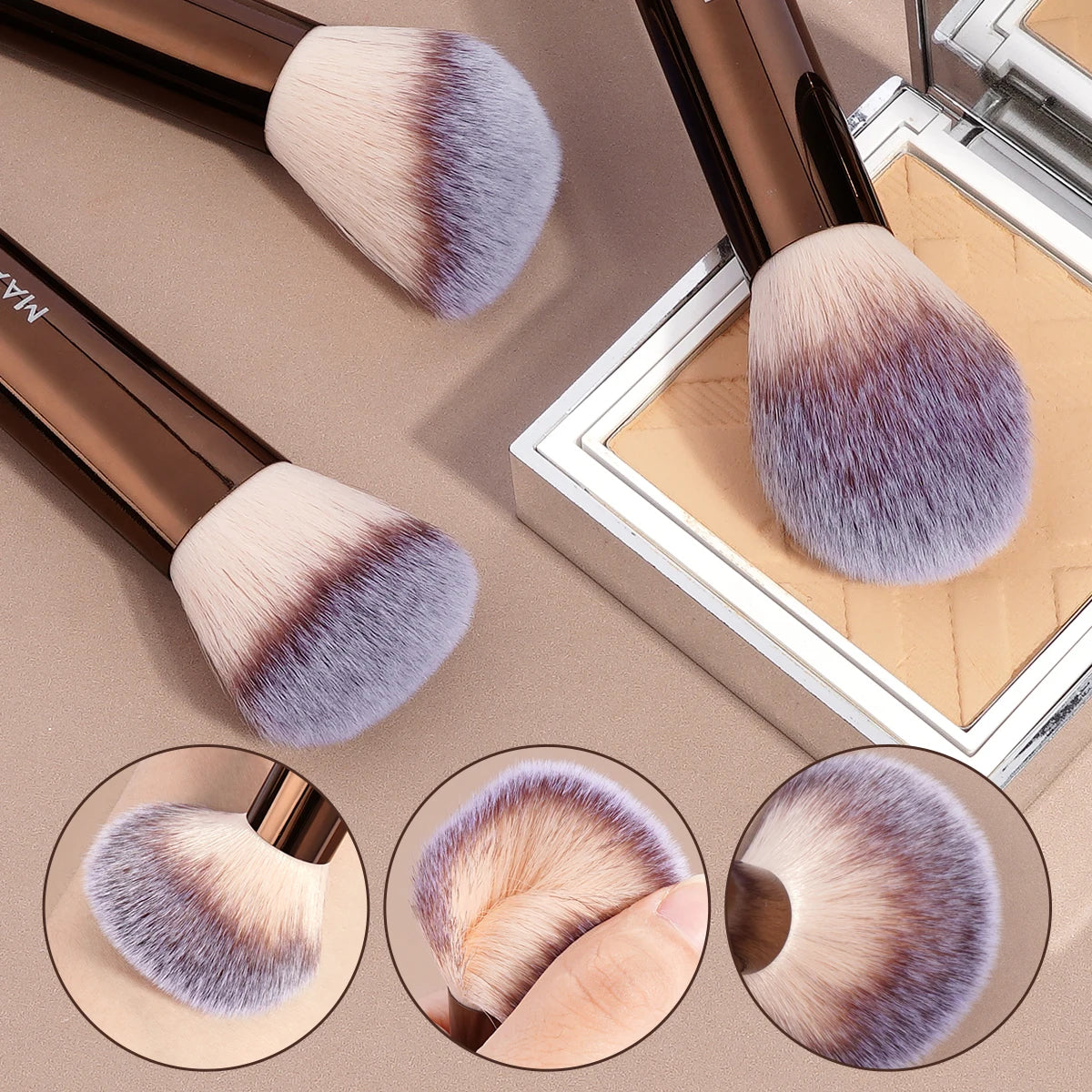 13pcs Makeup Brush Set Foundation Concealer Powder Eyeshadow Blush Brush Kabuki Blending Cosmetic Makeup Beauty Tool for Face Quake
