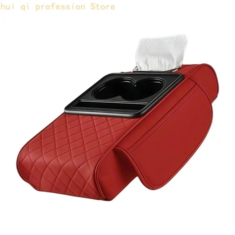 Universal Car Center Console Armrest Arm Cushion And Paper Storage Unit H8WE Quake