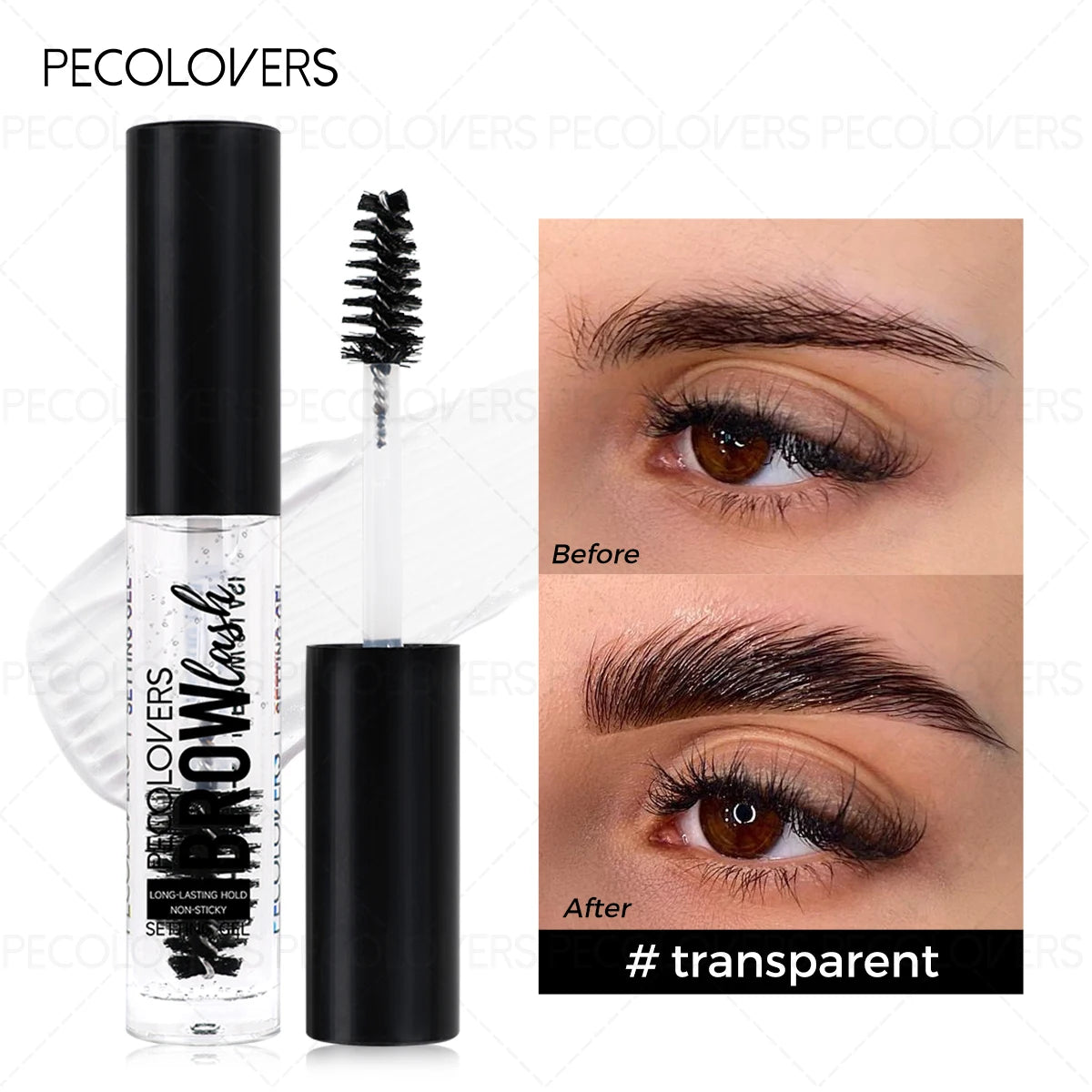 1PC Transparent Eyebrow Gel with Black Cap, Eyebrow Shaping, Suitable for Festivals and Date Makeup, Eyebrow Cosmetics Quake 01