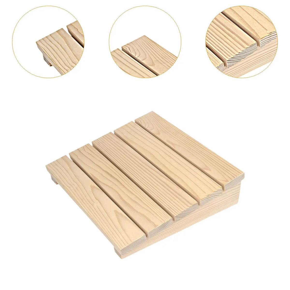 Sauna Headrest Comfortable Household Sauna Room Wooden Headrest Wooden Sauna Pillow Sauna Supplies for Steam Room Sauna Bathing Quake