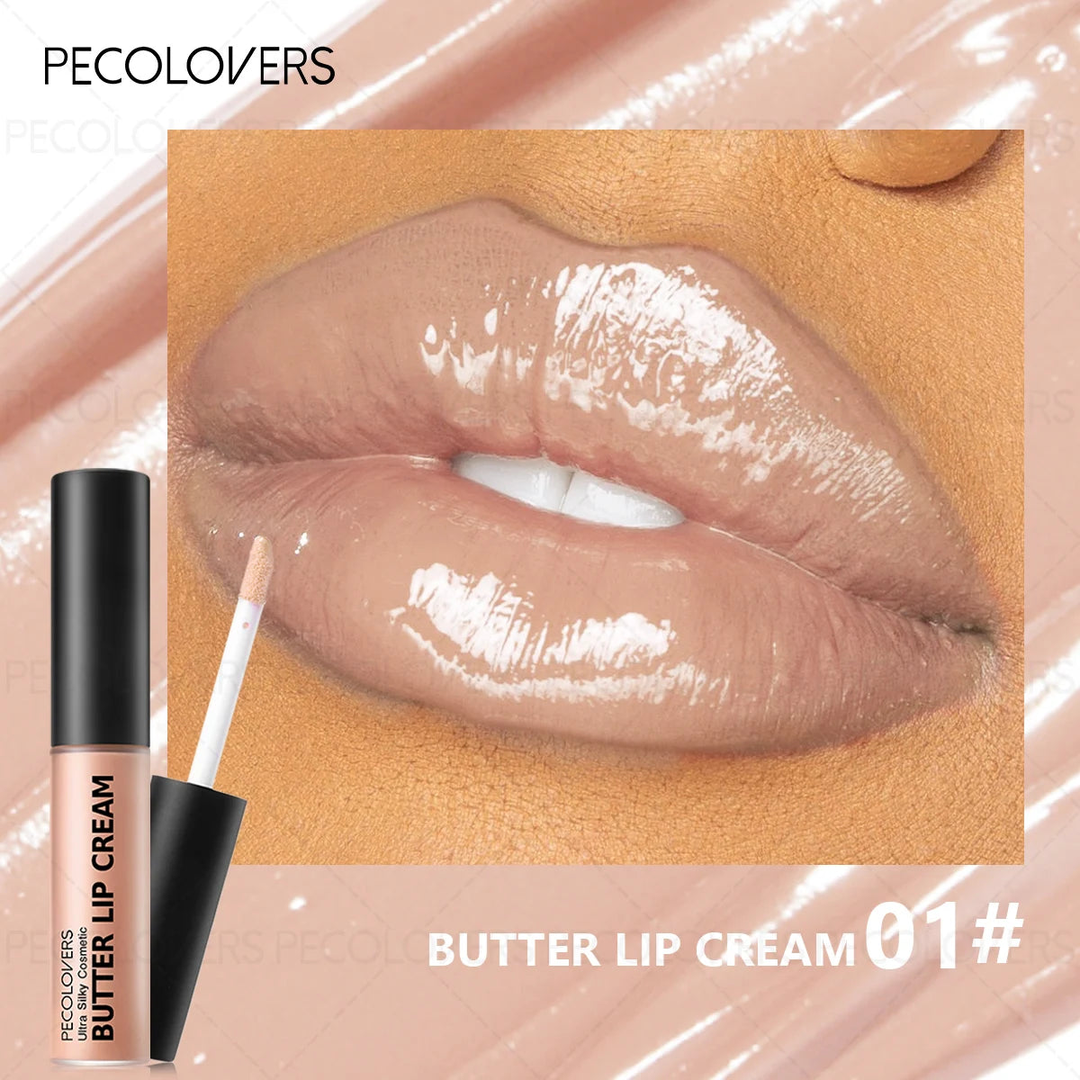1PC Buttery Short Lip Gloss, Moisturizing Lipstick, High Color Rendering, Suitable for Various Makeup Looks, Lip Cosmetics Quake 01