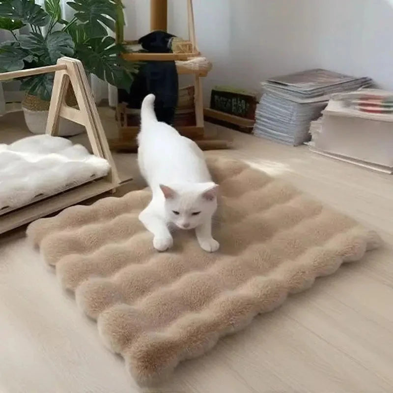 Warm Plush Pet Bed for Cats Dogs Thick Soft Sleeping Mat Universal All Seasons Autumn Winter Pet Pad Quake