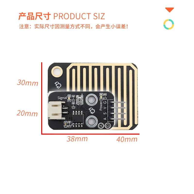 Raindrop -Rain Sensor Rain Sensor Module Compatible with Arduino- Development Board Kit MCU New Quake
