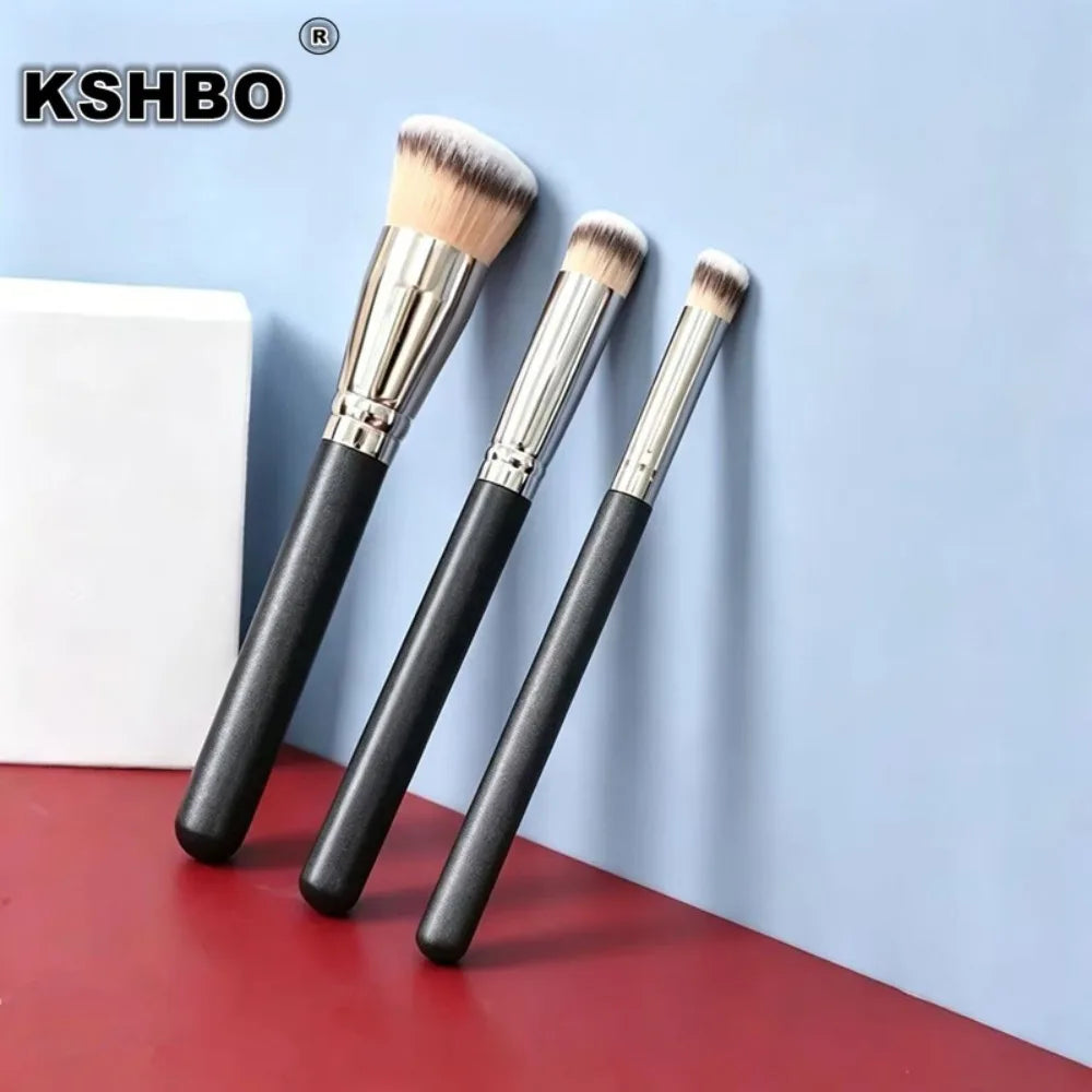 KSHBO 1/3pcs Face Makeup Brushes Set - Powder Foundation Concealer BB Cream Blush - Tools for Liquid And Powder Products Quake 170 and 270 and 370