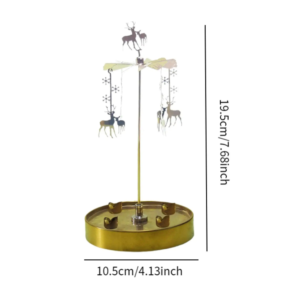 Spinning Candle Holder Party Decor Table Centerpiece Rotating Candle Holder for Christmas Wedding Living Room Friends Gathering Quake