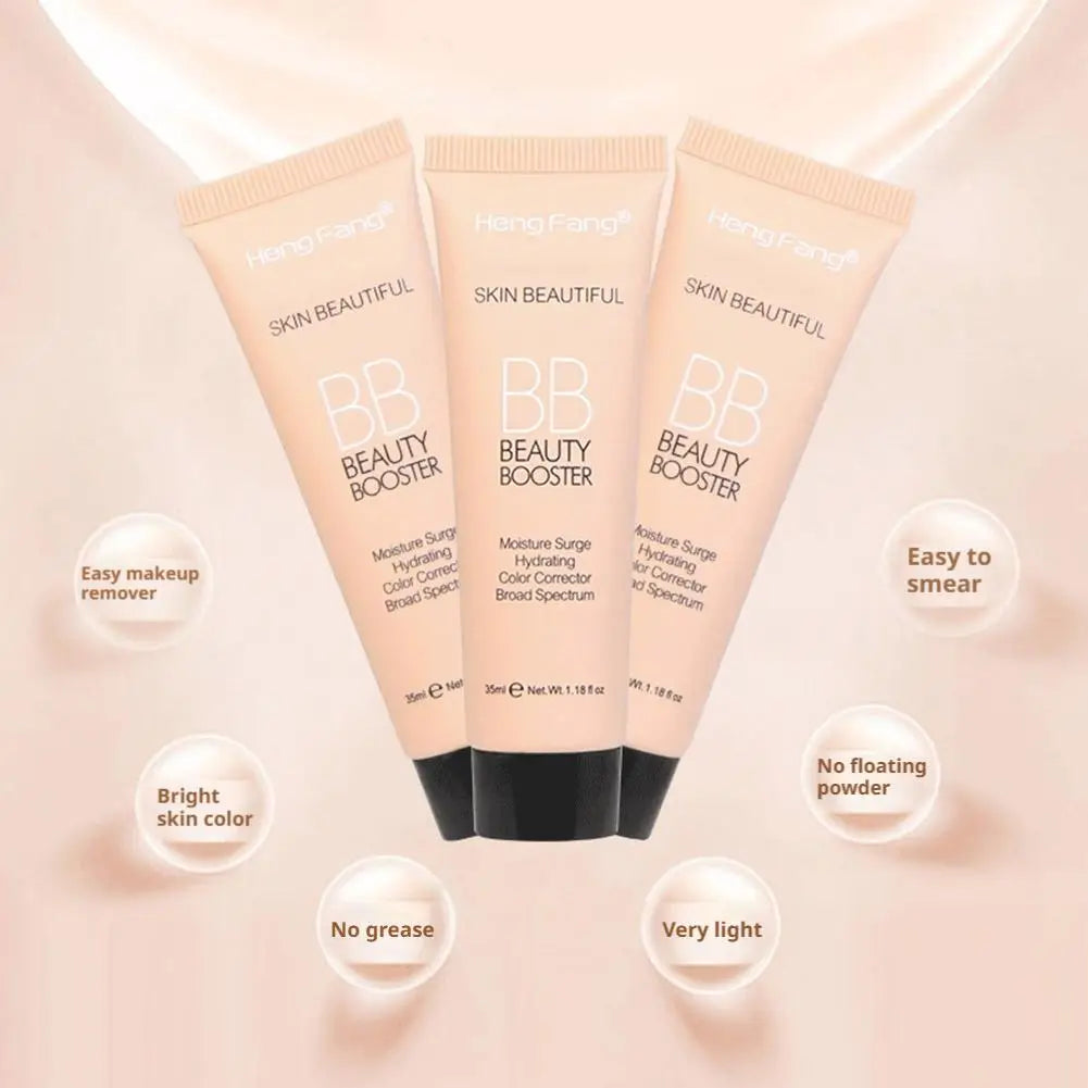 Natural Hydrating BB Cream Full-Coverage Foundation & Concealer, Color Correcting Tinted Moisturizer Cream Even Skin Tone Makeup Quake