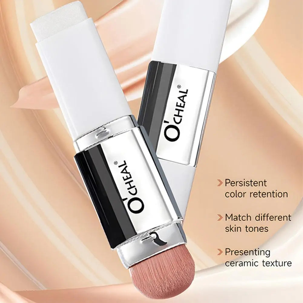 Temperature Changing Foundation Stick Double-ended Eraser Foundation Stick Contour Concealer Highlight Powder Foundation Liquid Quake