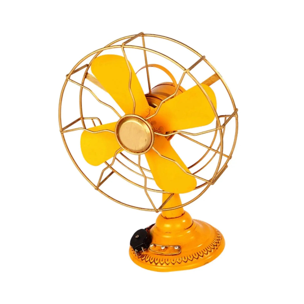 Tabletop Fan Ornament Vintage Style Home Decoration for Shelves Restaurants Quake