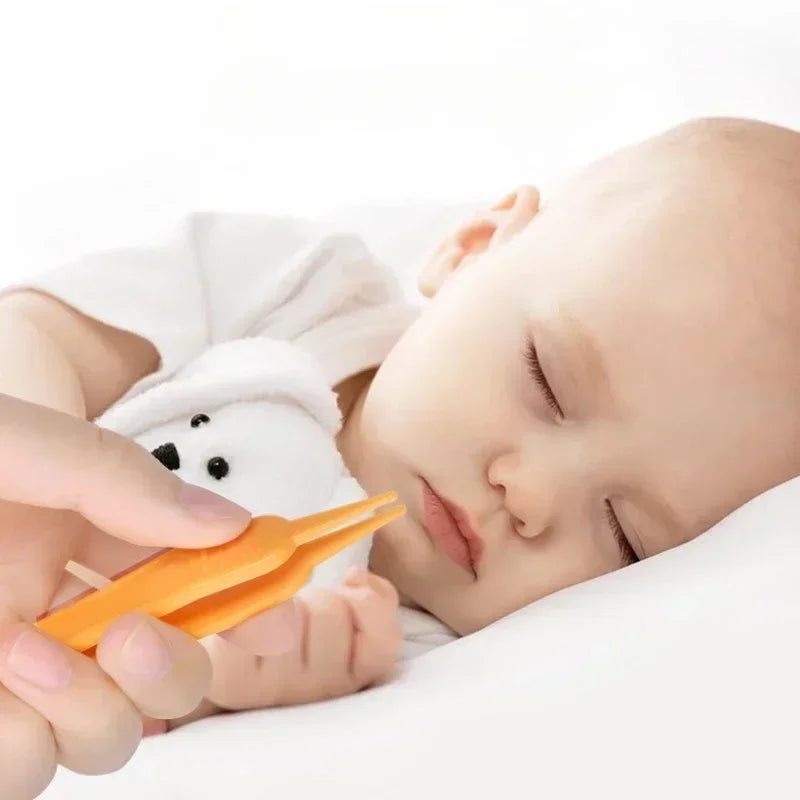 Baby Aspirator Nasal Professionalwith Nose Cleaning Tweezers Set Syringe Nasal Irrigator with Tweezers for Newborn Infants Kids Quake