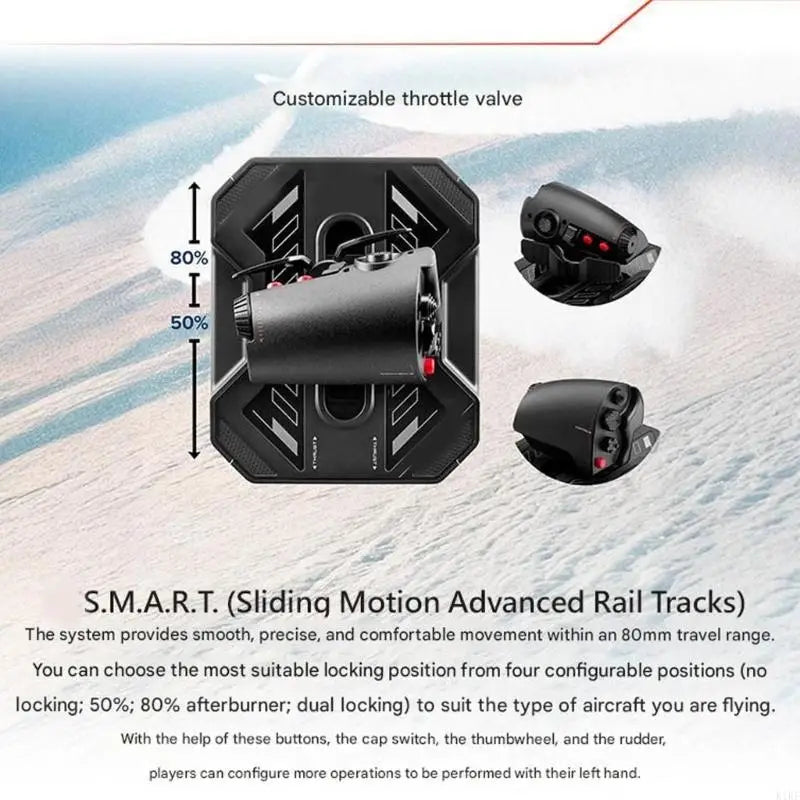 Metal Base Flight Simulation with Stable Support Multifunction Flight Control System Emulator Gear for OS 10/11 K1KF Quake