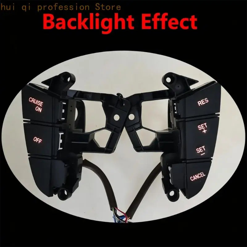 Steering Wheel Button Repair Set with Wiring Leads, Replacement Panels for Worn Interior Access Parts in Selected Vehicles and Quake