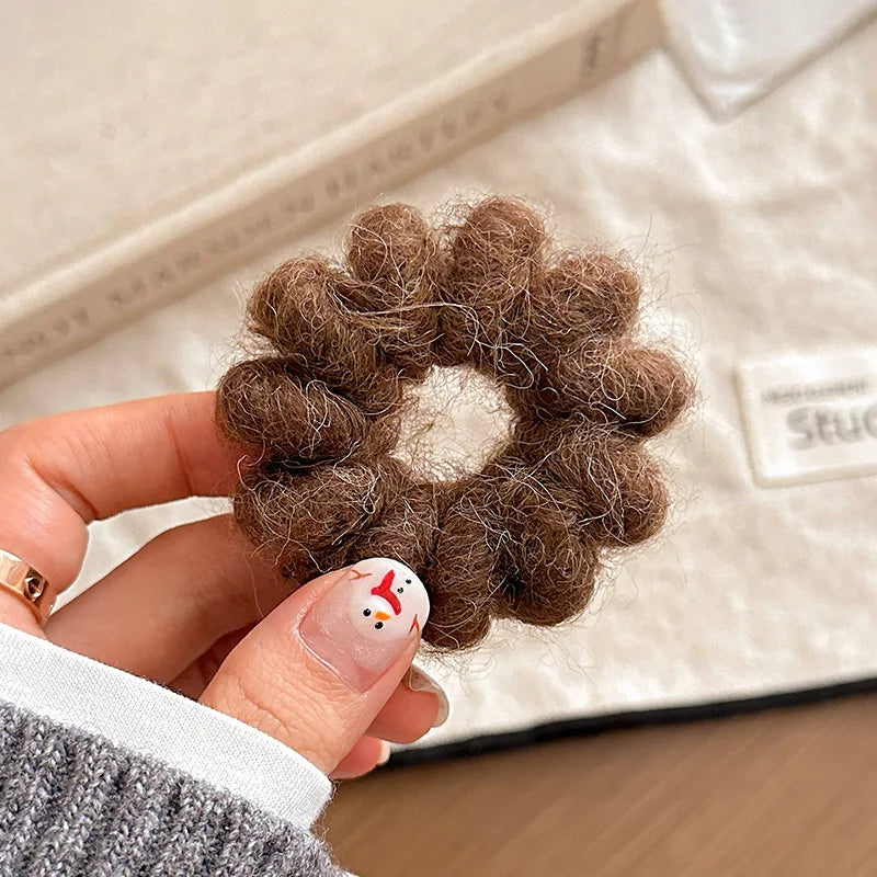 Korean Fashion Leopard Print Phone Line Hairbnds Hair Ropes Autumn Winter High Elastic Rubber Bands for Women Girls Hair Styling Quake scf