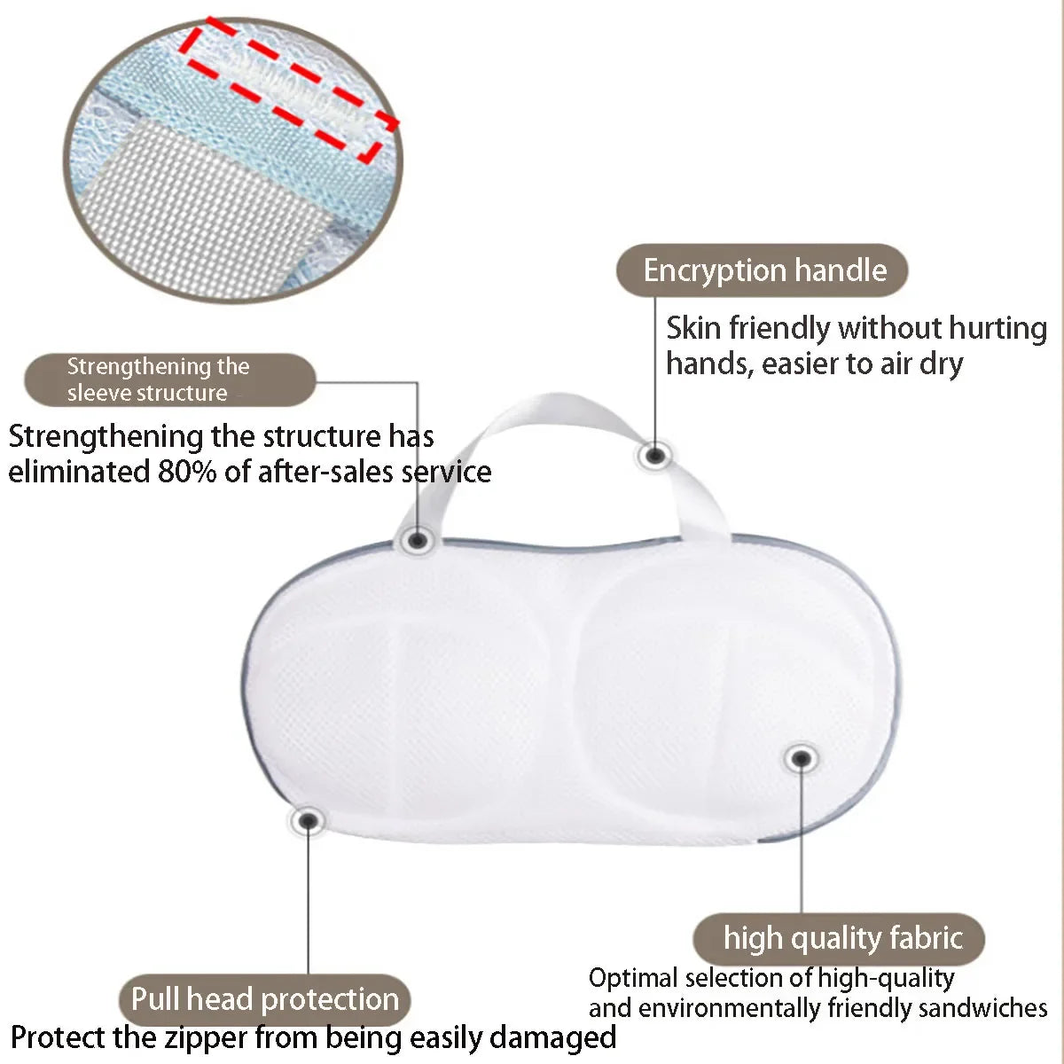 Premium Bra Washing Bag–Mesh Laundry Protector for Machine Wash, Anti-Deformation Design, Polyester Underwear&Sports Bra CareBag Quake