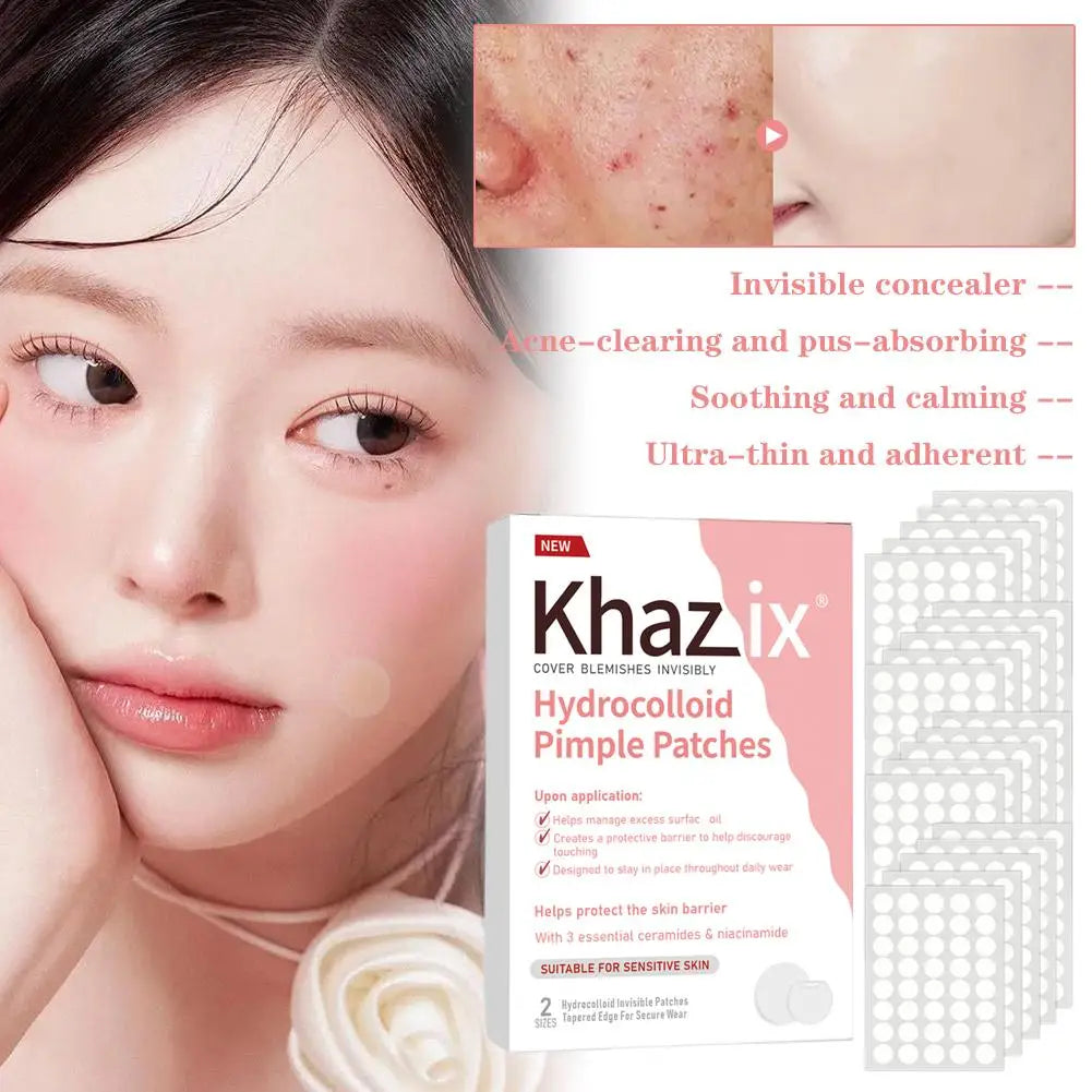 24/200/800pcs Acne Patches Skincare Stickers Circular Transparent Skin Tone Facial Spot Covering Makeup Tools for Clear Skin Quake
