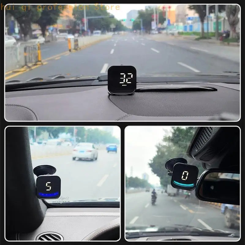 High Definition HUD Car Head Up Display Overspeed Alarm Speedometer GPS HUD Digital Gauges Auto Fatigue Driving Remi H8WE Quake