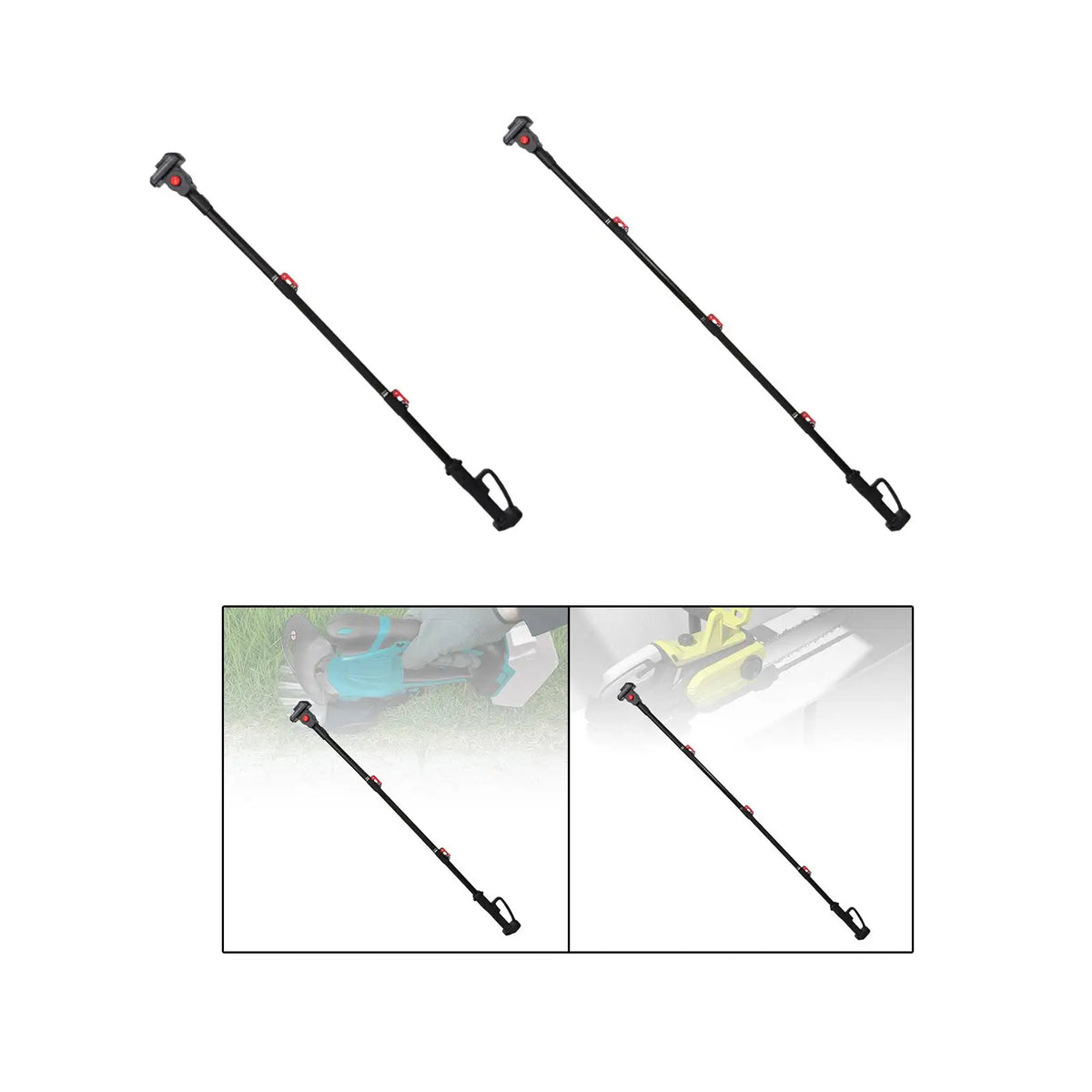 Telescoping Rod Lawn Handheld Chainsaw Part Tool Electric Pruner Attachment Telescopic Extension Pole for Tree Trimming Outdoor Quake