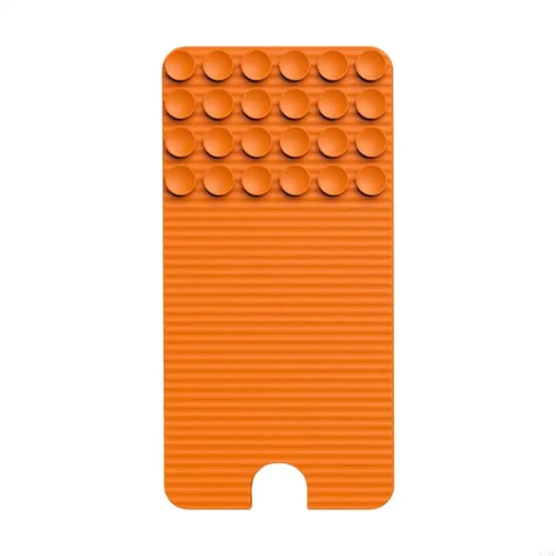 Foldable Phone Stand For Office Home And Travel Use With Nonslip Base Flexible Silicone Phone Stand K1KF Quake for Orange CN