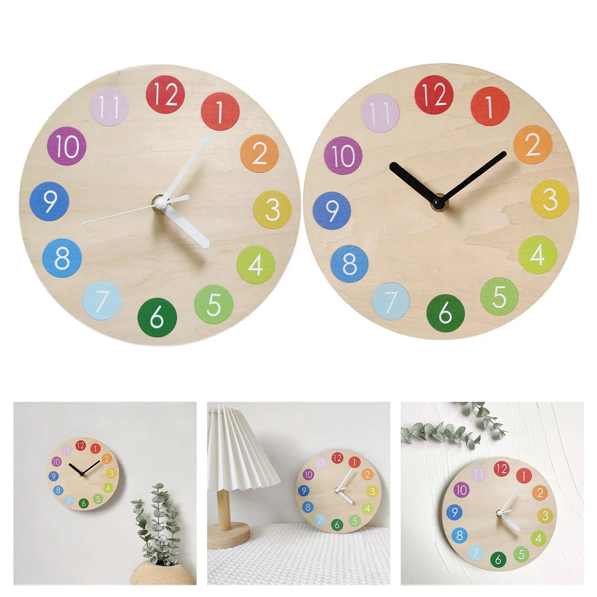 Stylish 11 Inch Wall Clock for Bedroom Decor - Battery Operated Quake