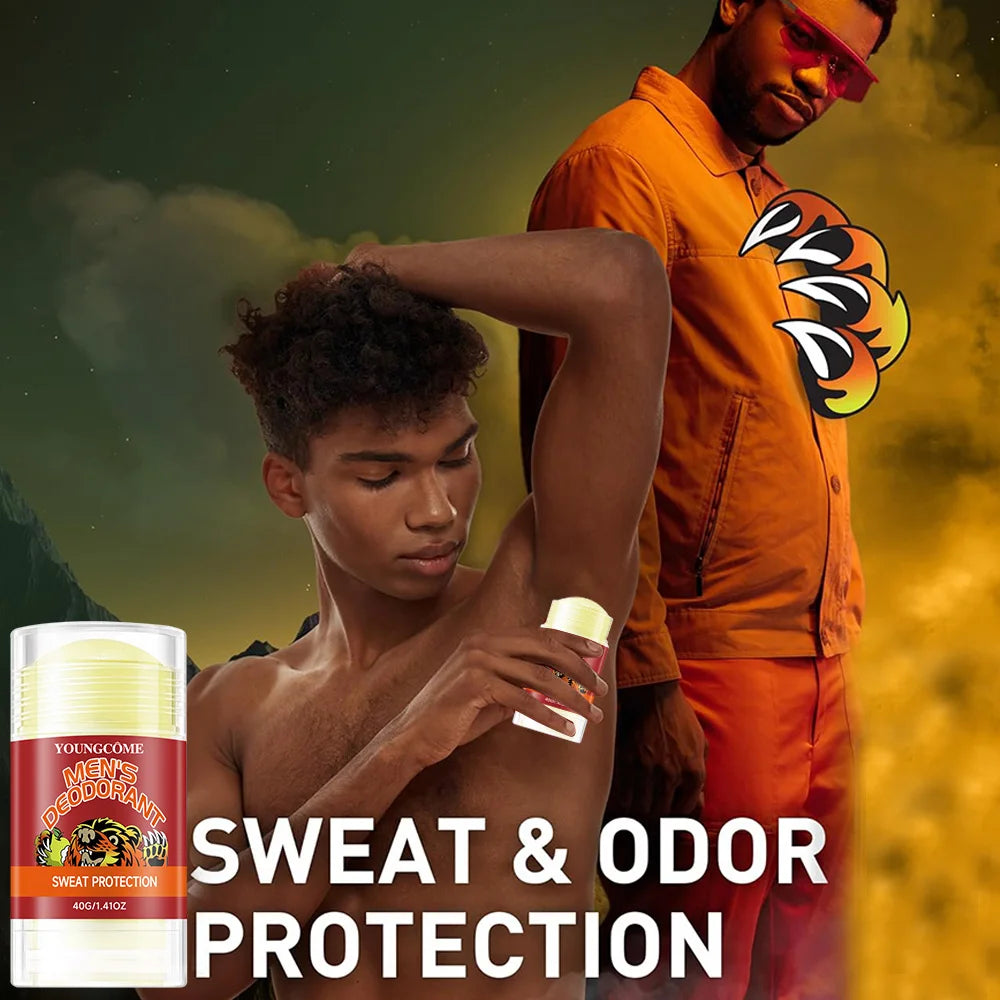 Men's Deodorant Stick Anti Sweating Keep Drying Lasting Fragrance Remove Armpit Odor Underarm Refresh Sticks Fade Body Odor Quake