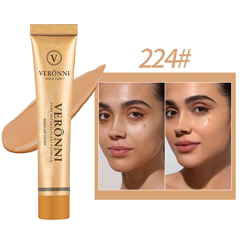 Long-lasting waterproof and sweatproof concealer with natural nude Maquiagem Liquid Concealer Beauty Face Cosmetics Makeup Base Quake 224