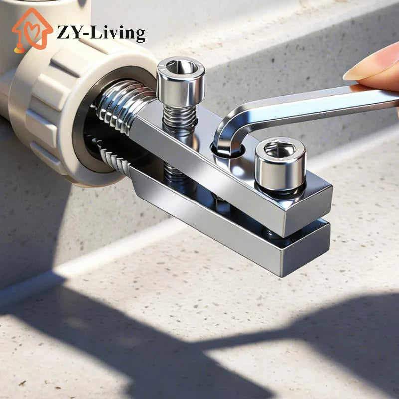 Faucet Valve Broken Thread Extractor Fits 1/2", 3/4", 1 Inch Pipes, Broken Bolt Extractor Kit for Home & Industrial Plumbing Quake