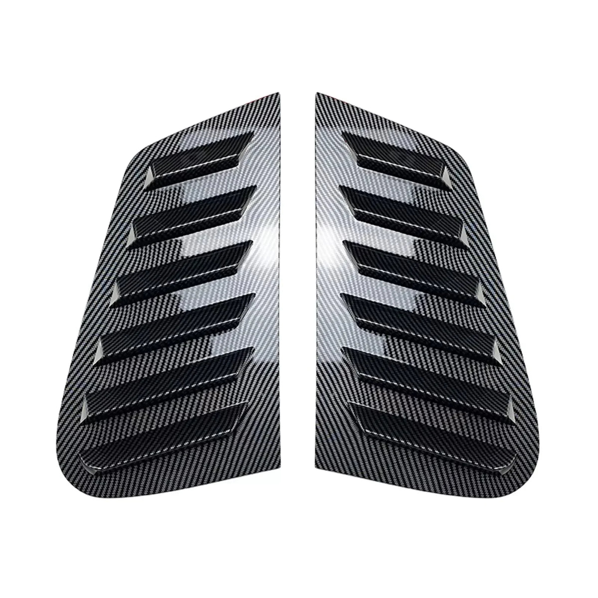 For Volkswagen GOLF 4 MK4 1997-2006 Car Rear Louver Window Side Shutter Cover Trim Sticker Vent Scoop ABS Carbon Fiber Black ABS Quake Carbon