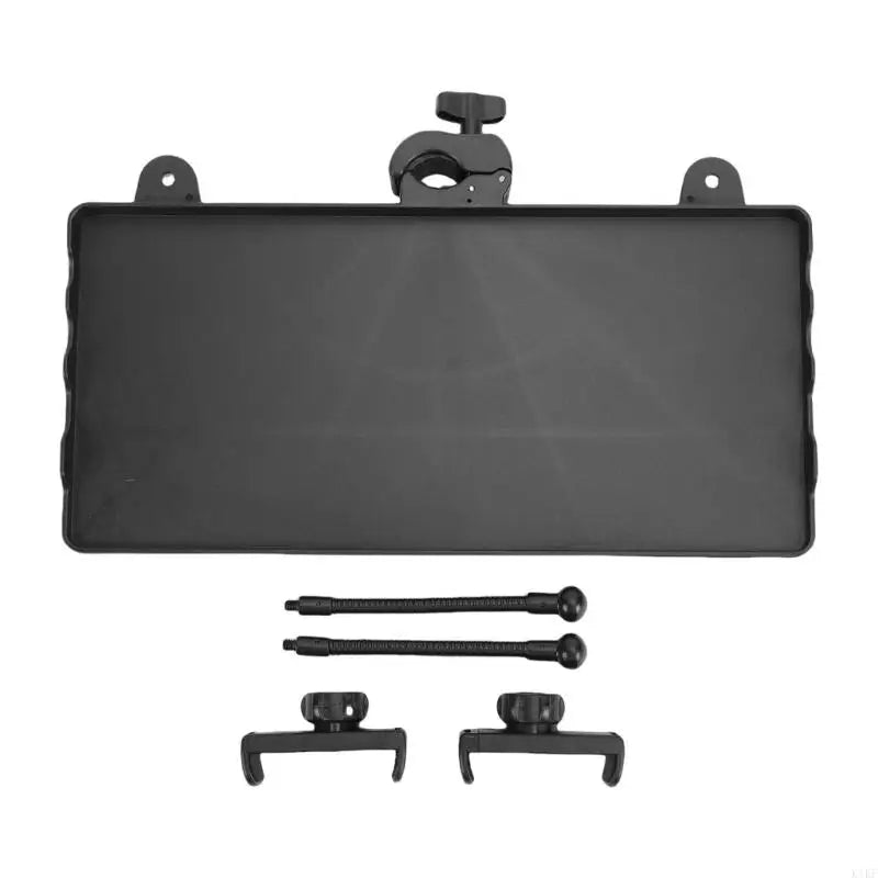 Phone Livestreaming Equipment Tray for Desk Setup, Raised-Edges Organizers Microphone Clip Tray with Flexible Holder Arms K1KF Quake