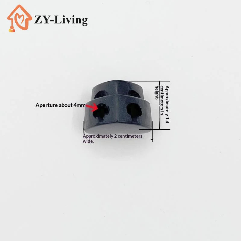 5Pcs Colorful Garment Stoppers Heart-Shaped Plastic Cord Locks Double Hole Spring Toggle Anti-slip Stoppers Garment Accessories Quake
