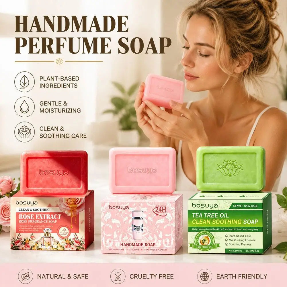 Flower-fragranced Soap Aroma Essential Oil Soap Handmade Soap For Body Cleansing Gift Wedding Party Favors Quake
