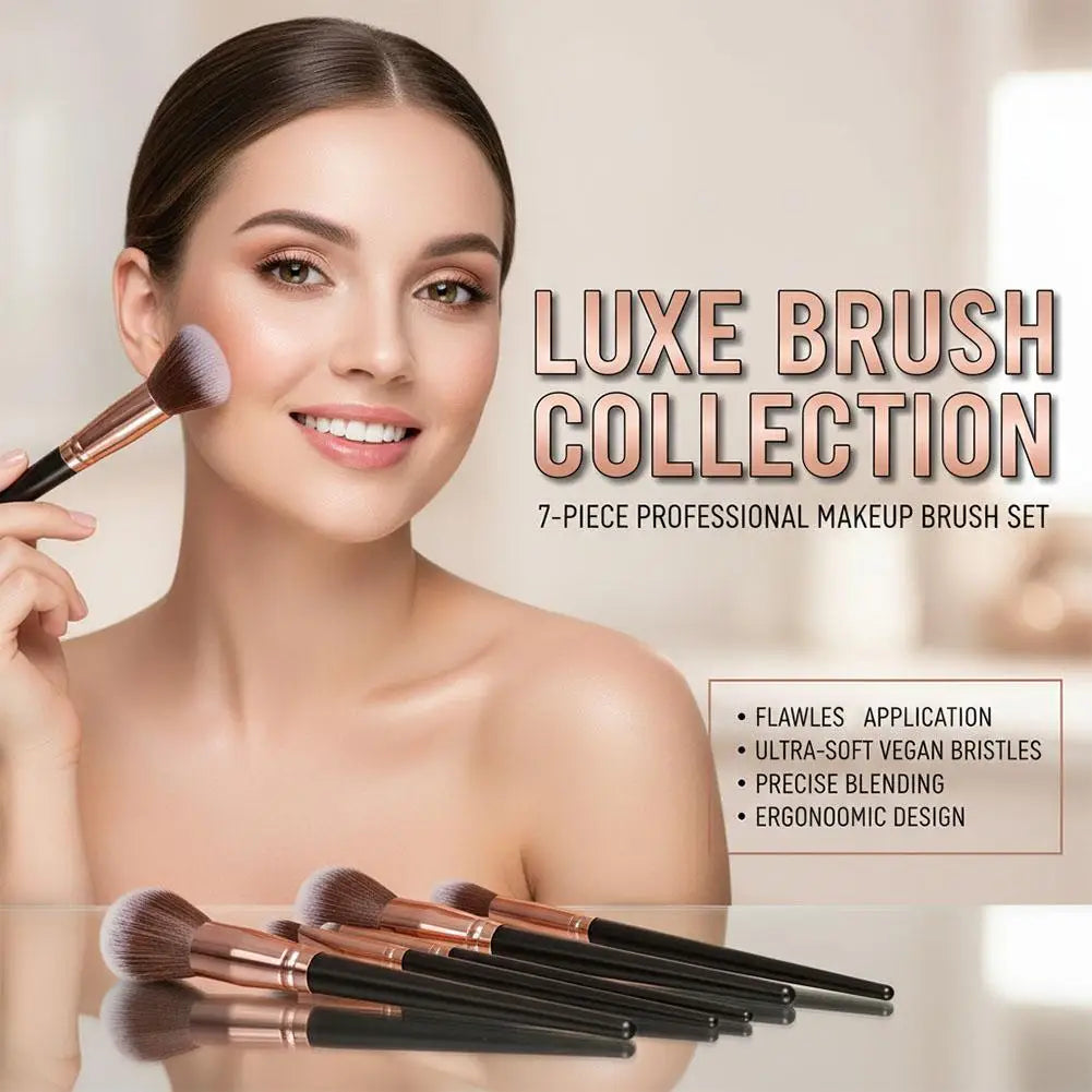 7PCs/Kit makeup brush custom Women Essential Foundation Makeup Brushes for Powder Concealers Eye Shadows Blush Make Up Brushes Quake