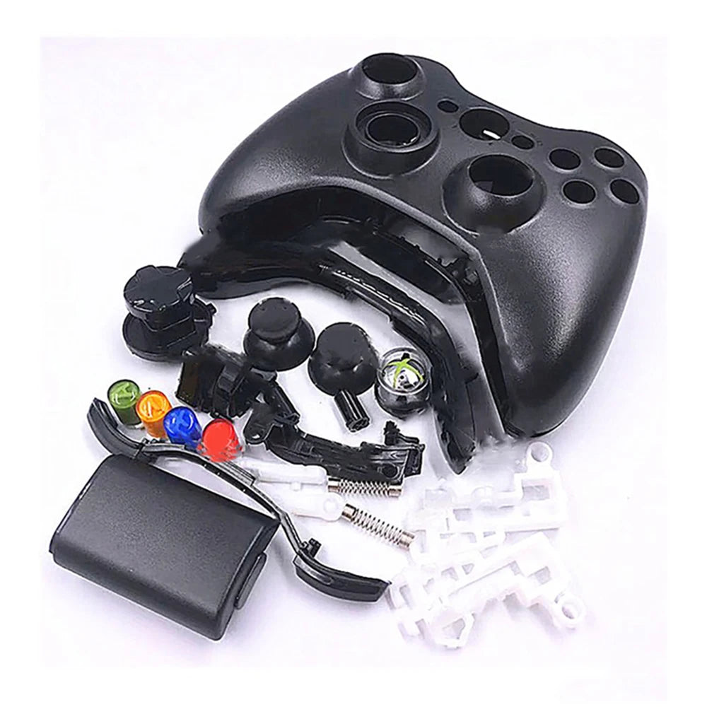 For Xbox 360 Wireless Controller Full Shell Cover Buttons Mod Replacement Quake black