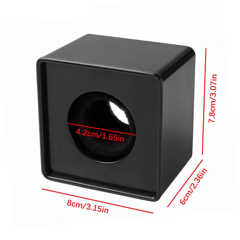 Microphone Flag Station Cube ABS Square Flags Interview Mic Logo Mark TV Station Reporter Microphone Cube Box Foam Cover Quake
