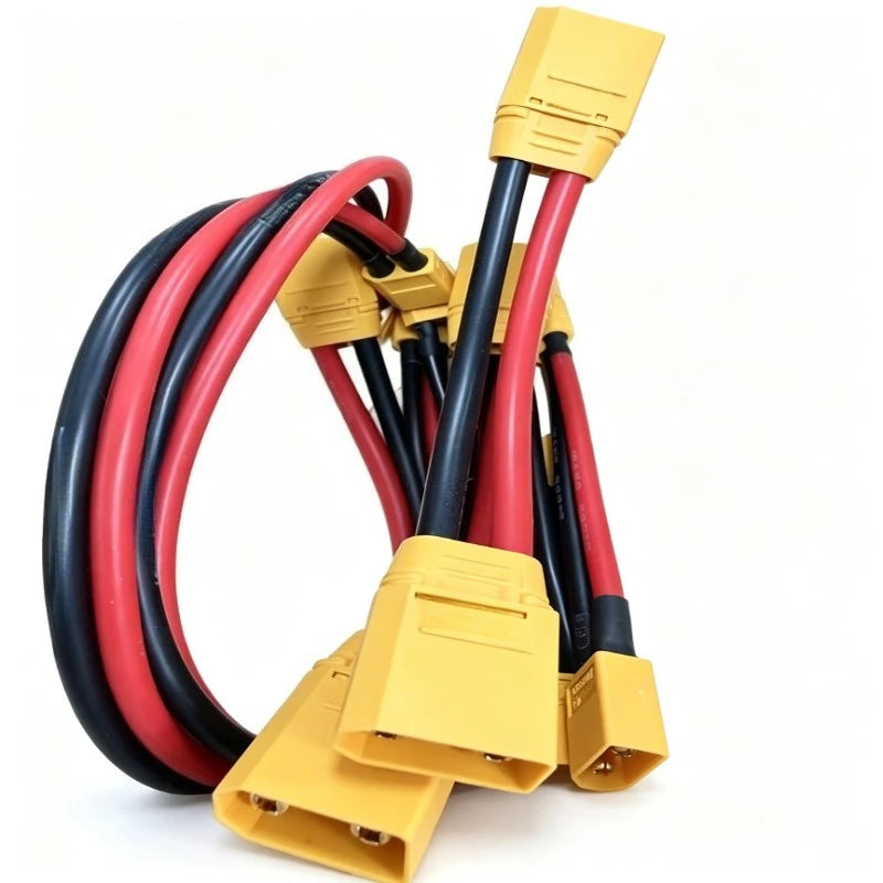 Mobile Energy‑Storage Wire XT90 Male Female To 45A Pure Copper Connector For RV Off‑Grid Lithium Battery Power Connection 12AWG Quake