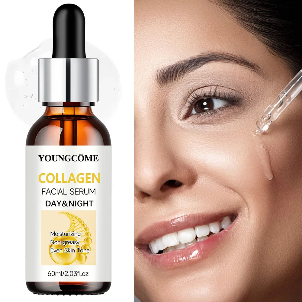  Collagen Facial Serum Moistunaing Skin Lifting Firm Fade Fine Lines Anti-aging Essence Whitening Brighten Nourish Skin Care Quake