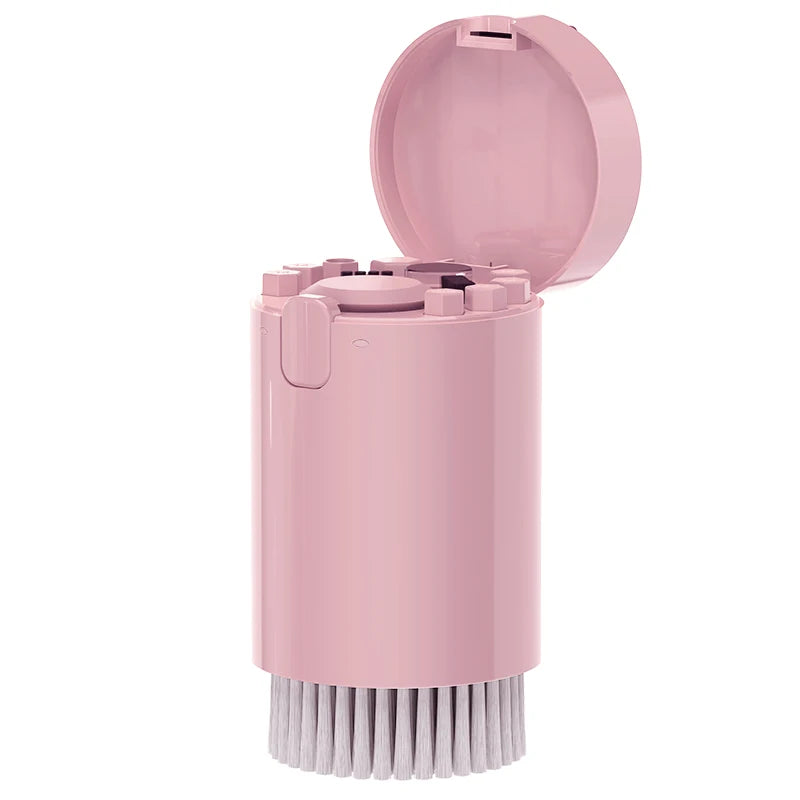 Multi-function Phone Tablet Keyboard Cleaning Kit for iPhone and AirPod headphone Brush Keyremover screen cleaner Quake Q20 Pink no
