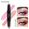 Double-ended Eyeshadow Stick, Eye Highlighter, Two-color Application, One-touch Setting, Waterproof, Eye Cosmetics Quake 03