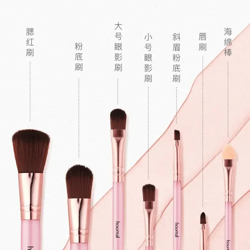 7pcs Makeup Brushes Set Foundation Makeup Brush Powder Blush Eyeshadow Lip Cosmetics Beauty Tool Kit with Box Quake
