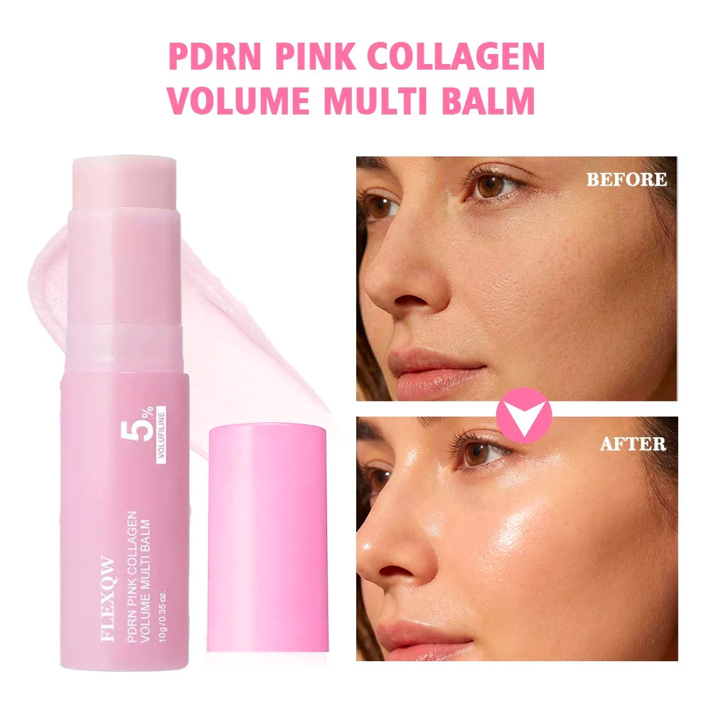 PDRN Pink Collagen Multi Effect Moisturizing Rod Anti Aging and Firming Suitable for the eyes, neck, and forehead Quake