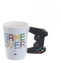 Handmade Ceramic Coffee Cup 350ml Game Controller Style Home Breakfast Milk Cup Creative Birthday Gift Quake black 350ml