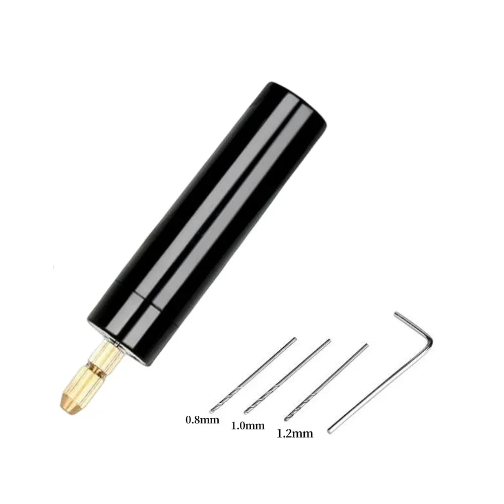 Handheld Mini Electric Drill DIY Electric USB Electric Drill Tools For Epoxy Resin Jewelry Making Wood Craft Engraving Pen Tool Quake 5pcs set
