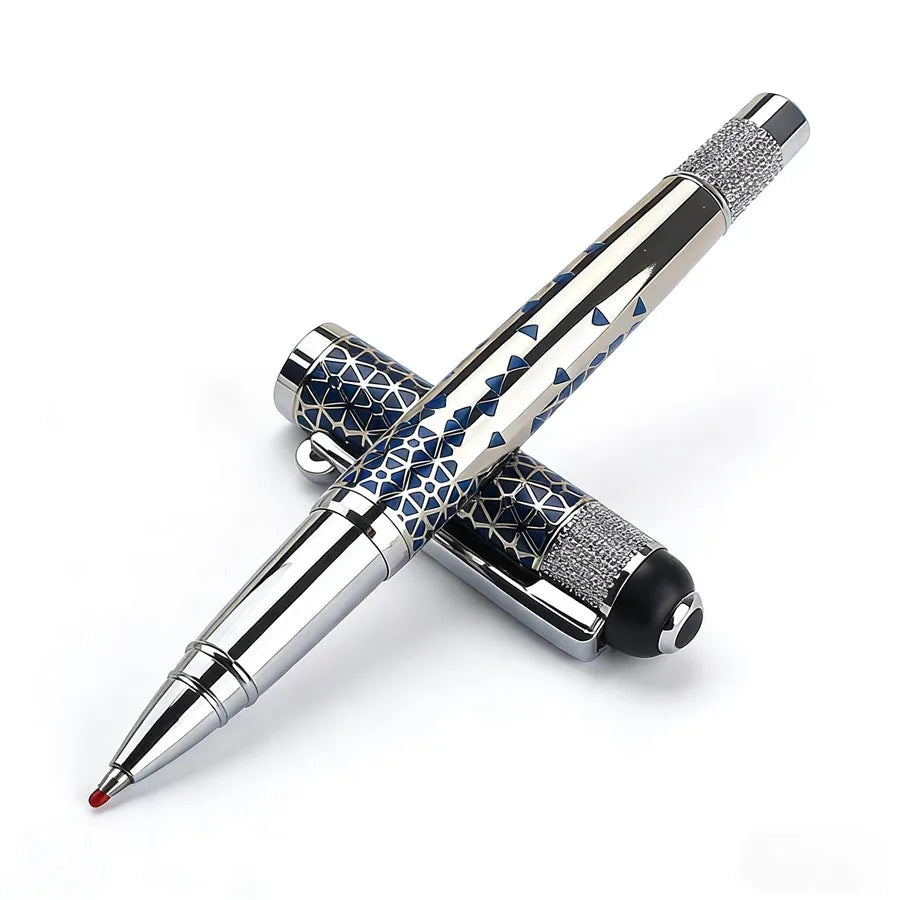 High Quality Full Metal Lattice Shape Luxury Ballpoint Pen Business Men Birthday Gift Writing Pen SCHOOL STATIONERI Quake 1350-2