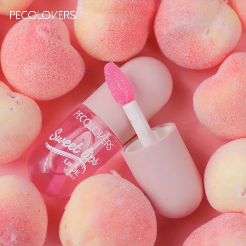 Strawberry Moisturizing Lip Gloss Peach Waterproof Glossy Long Lasting Not Sticky Natural Lip Tint Daily Makeup Lip Oil Primer Quake
