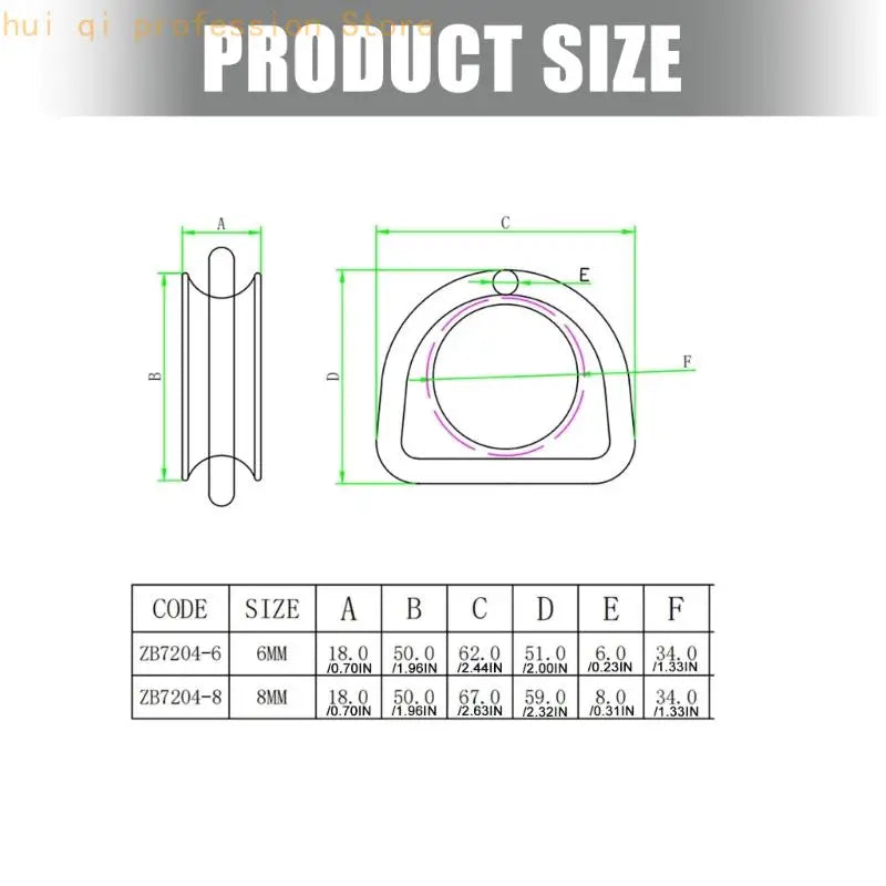 Patio Shade Sail Hardware Stainless Steel Thimble Corner D Rings Fitting 2 Piece Set for Outdoor Cover Use H8WE Quake